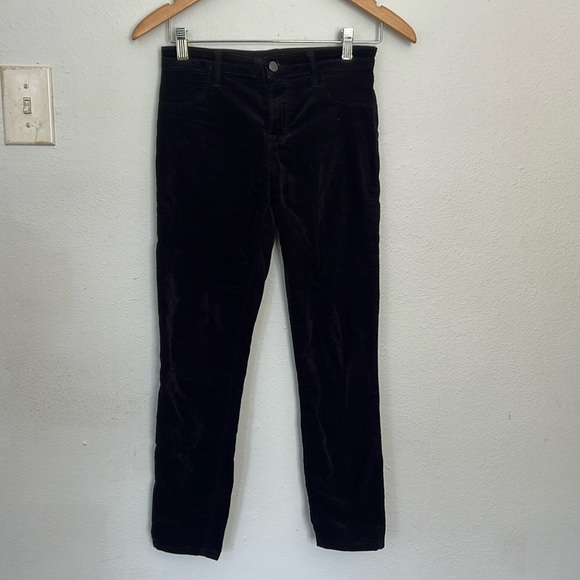J Brand Maria Womens Velvet Pants Skinny‎ Stretch Jeans 26 - Picture 1 of 11